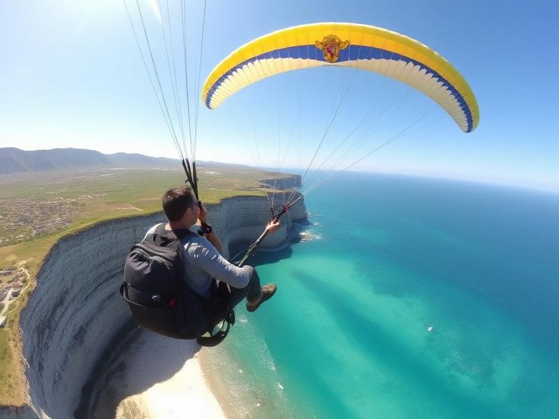 Coastal Paragliding Flight